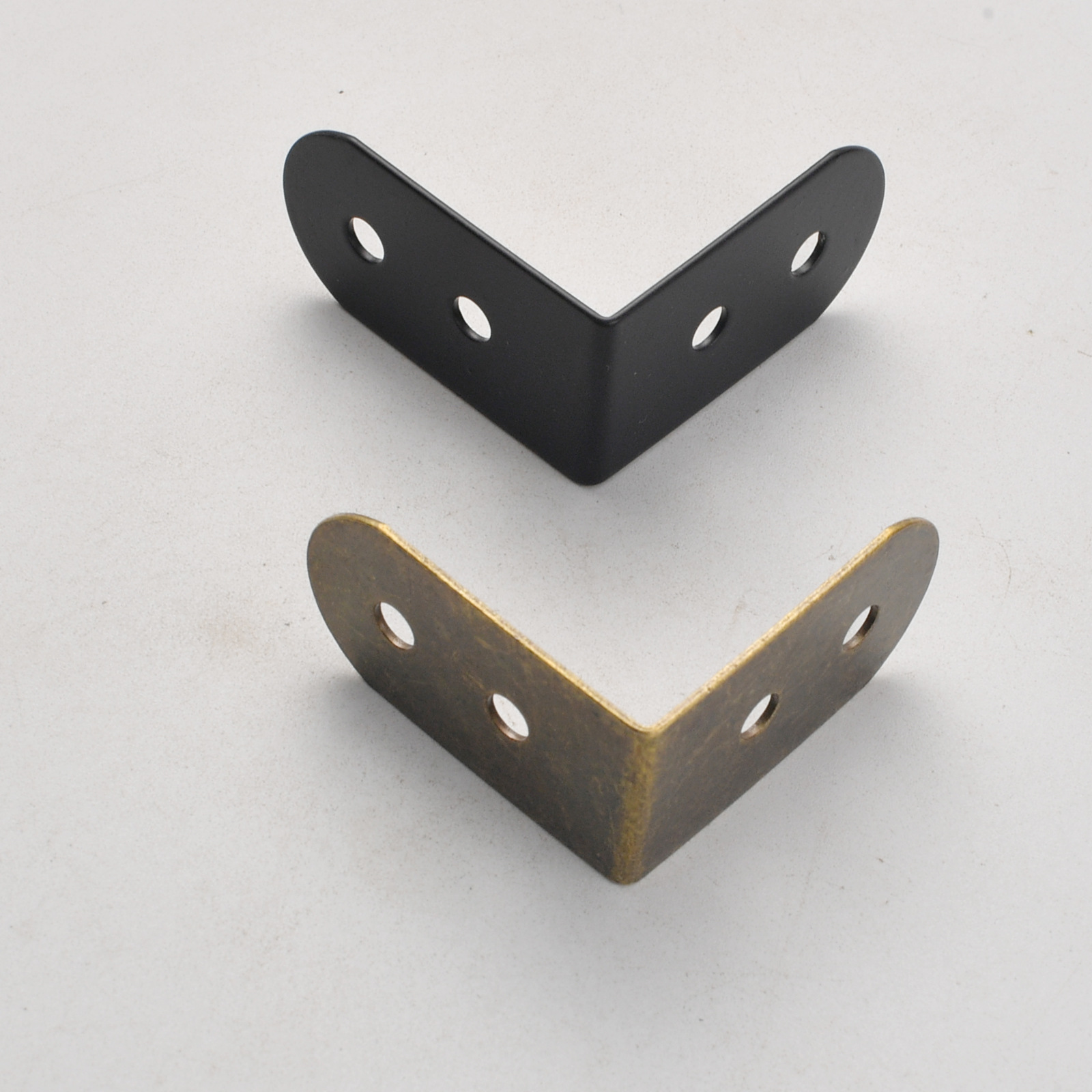 Furniture Hardware Material - Support d'angle en fer épais noir