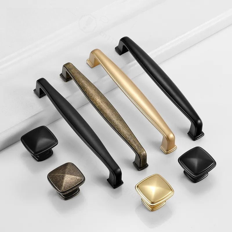 Furniture Hardware Wholesale - Poignée de porte d'armoire noire Yijia,