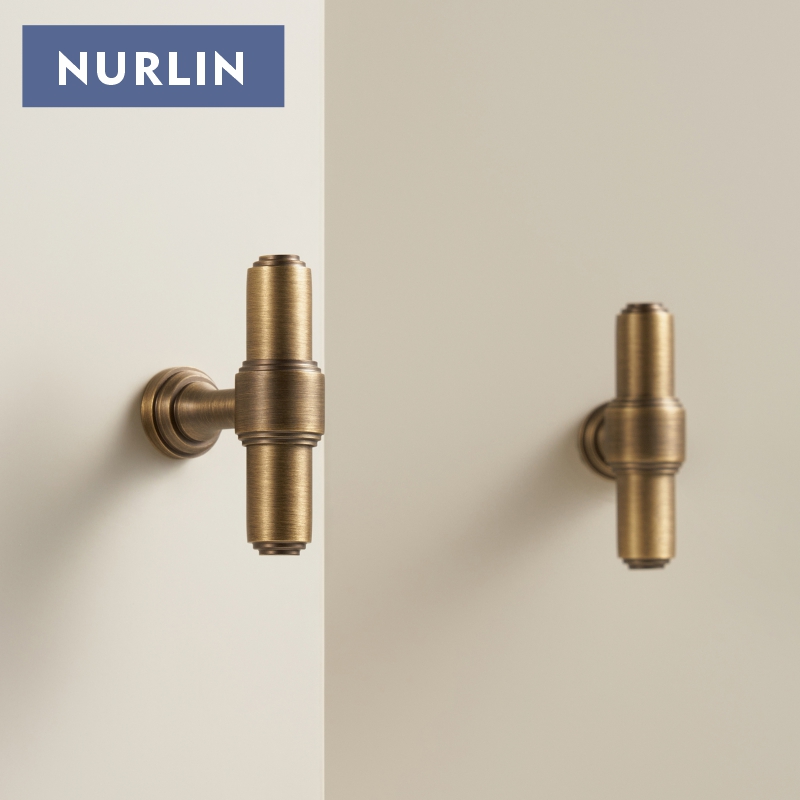 Furniture Hardware Design - Nurlin laiton massif français rétro Antique