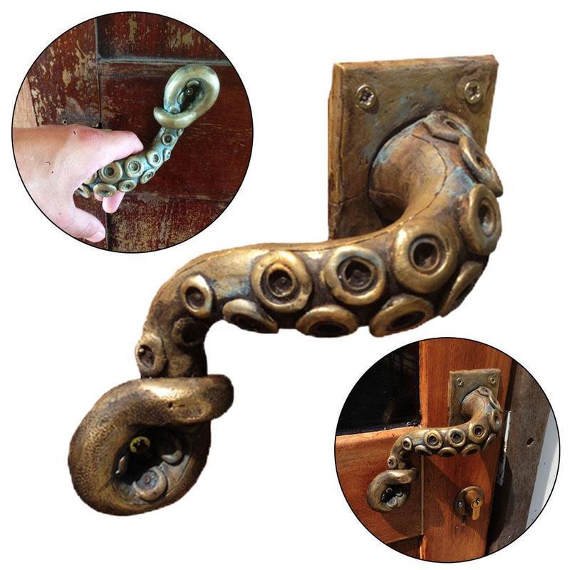 Furniture Hardware Factory - Bouton de porte pieuvre vintage, style
