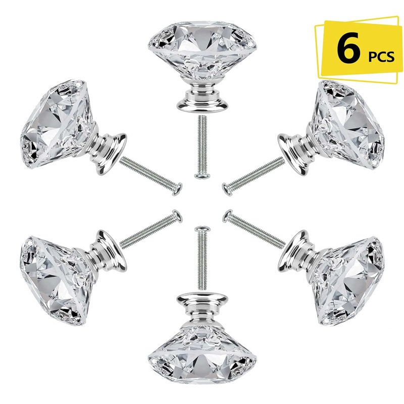 Cabinet Knob Round - Lot de 6 boutons de meuble