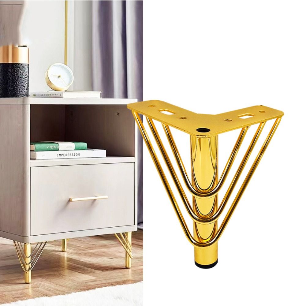 Furniture Hardware Material - Pieds de meubles de couleur dorée,