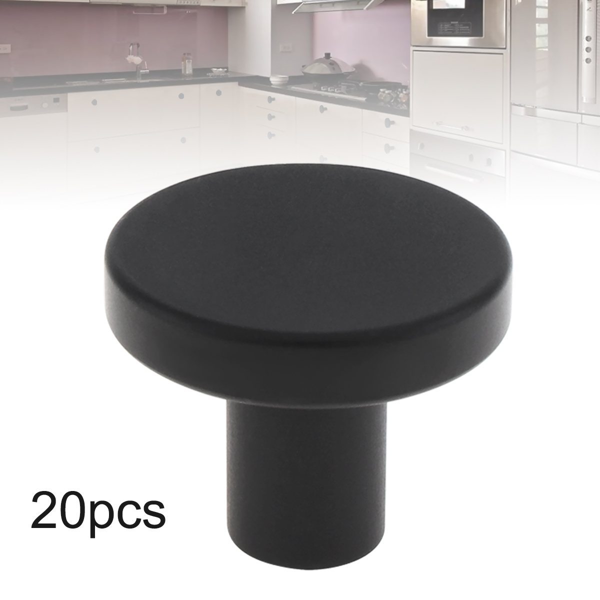 Lèvent ronds noirs solides pou - Cabinet Knob Round avis et prix