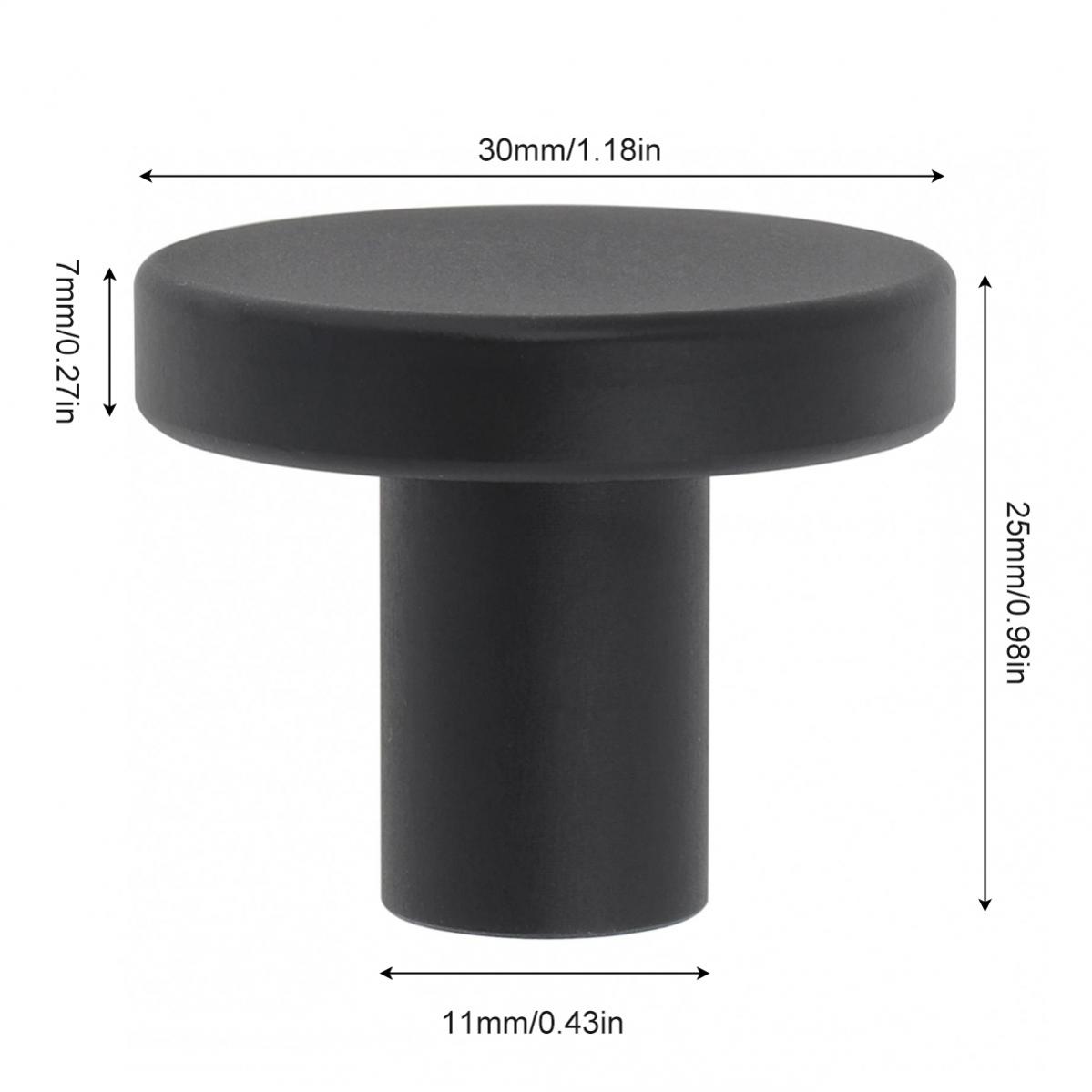 Lèvent ronds noirs solides pou - Cabinet Knob Round avis et prix