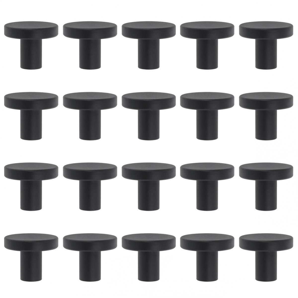Lèvent ronds noirs solides pou - Cabinet Knob Round avis et prix
