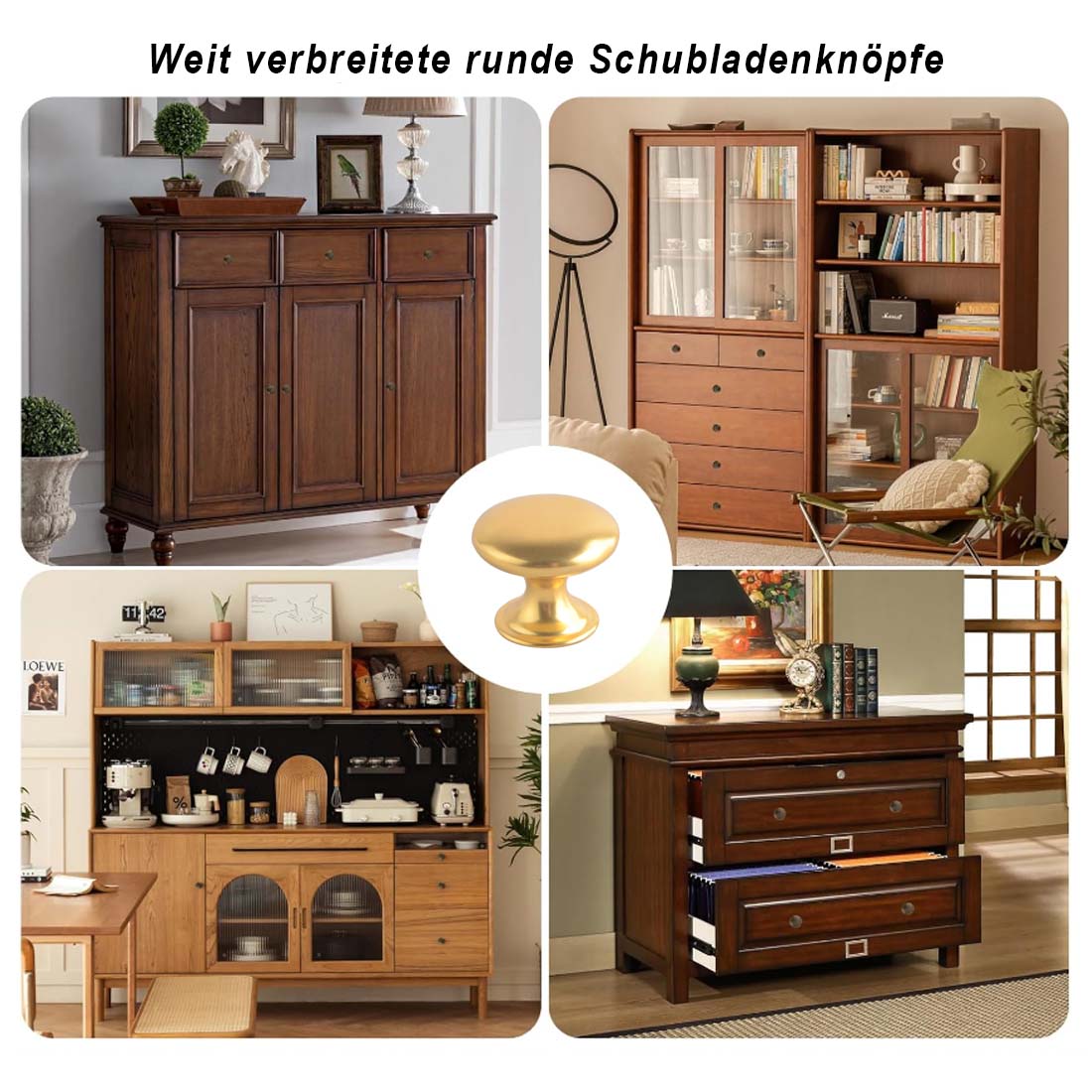 Lot de 5 poignées de meuble ro - Cabinet Knob Round avis et prix