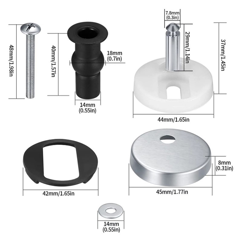Lot de 2 charnières de siège d - Furniture Hardware Replacement Parts avis et prix